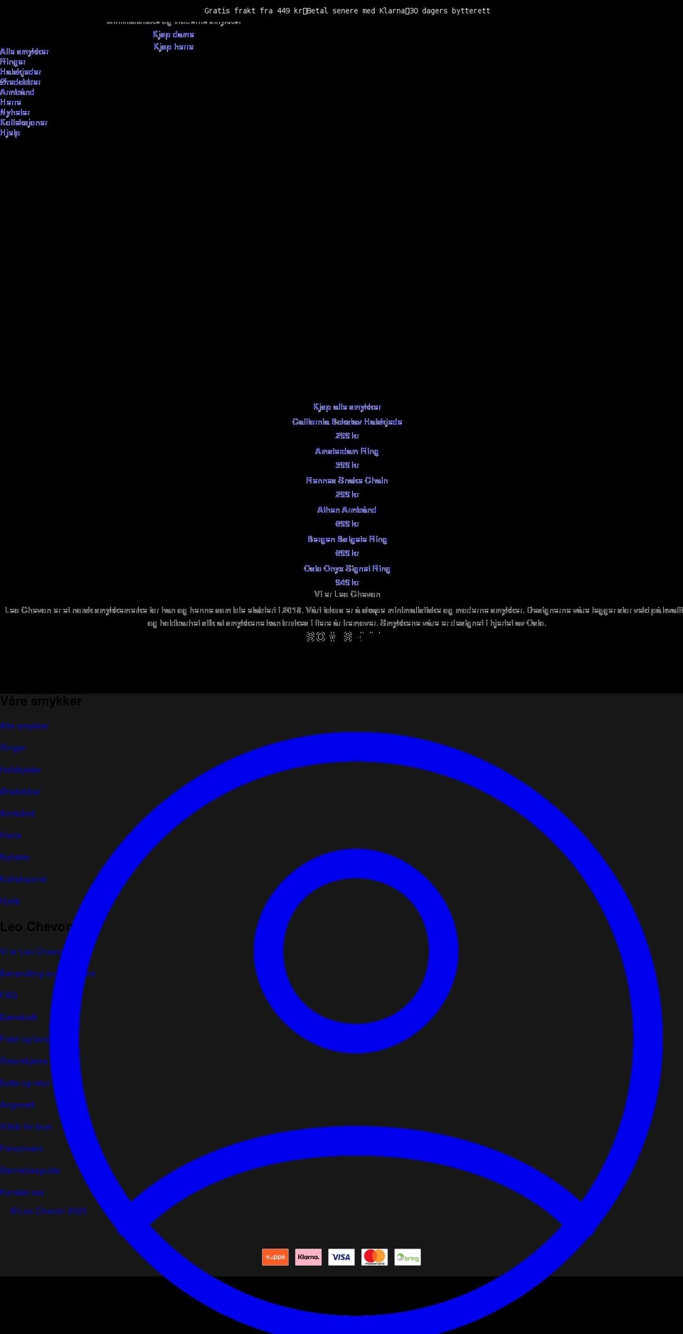 leochevon.com — Shopify storefront screenshot