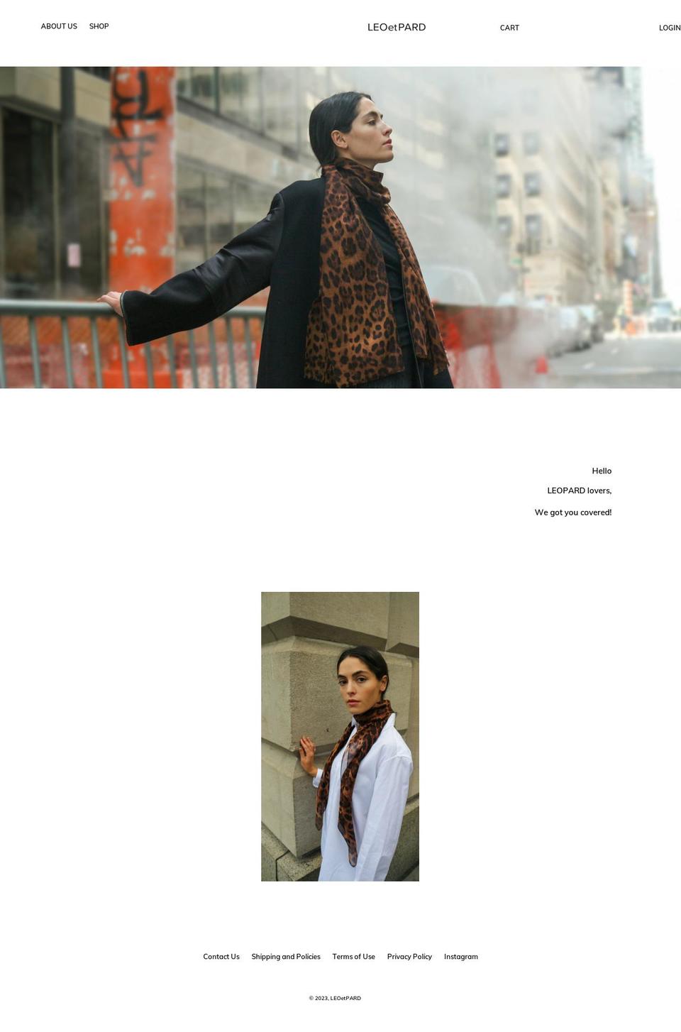 leoetpard.com shopify website screenshot