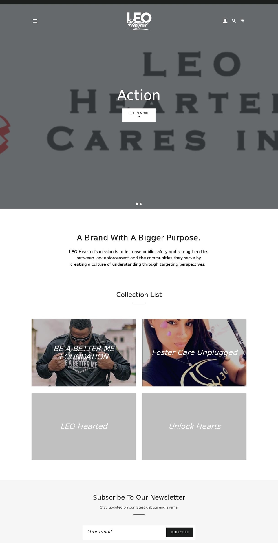 leohearted.com shopify website screenshot