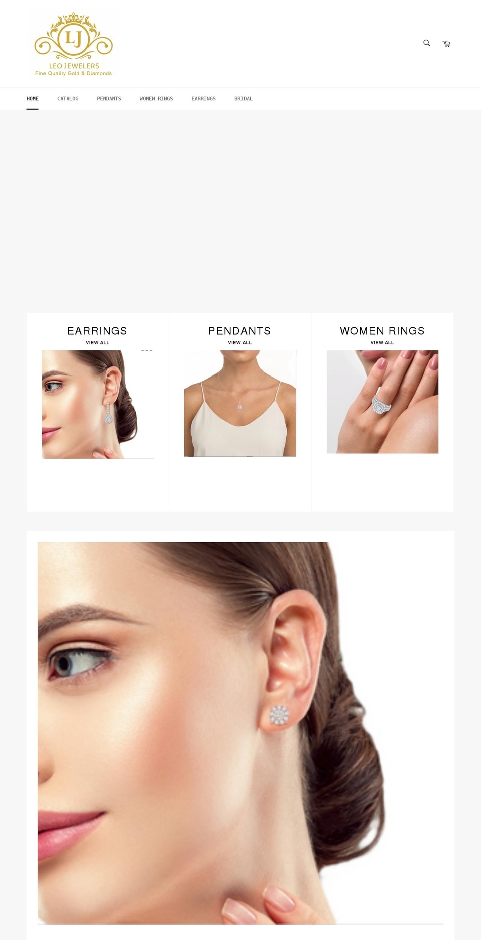 leojewelers.com shopify website screenshot