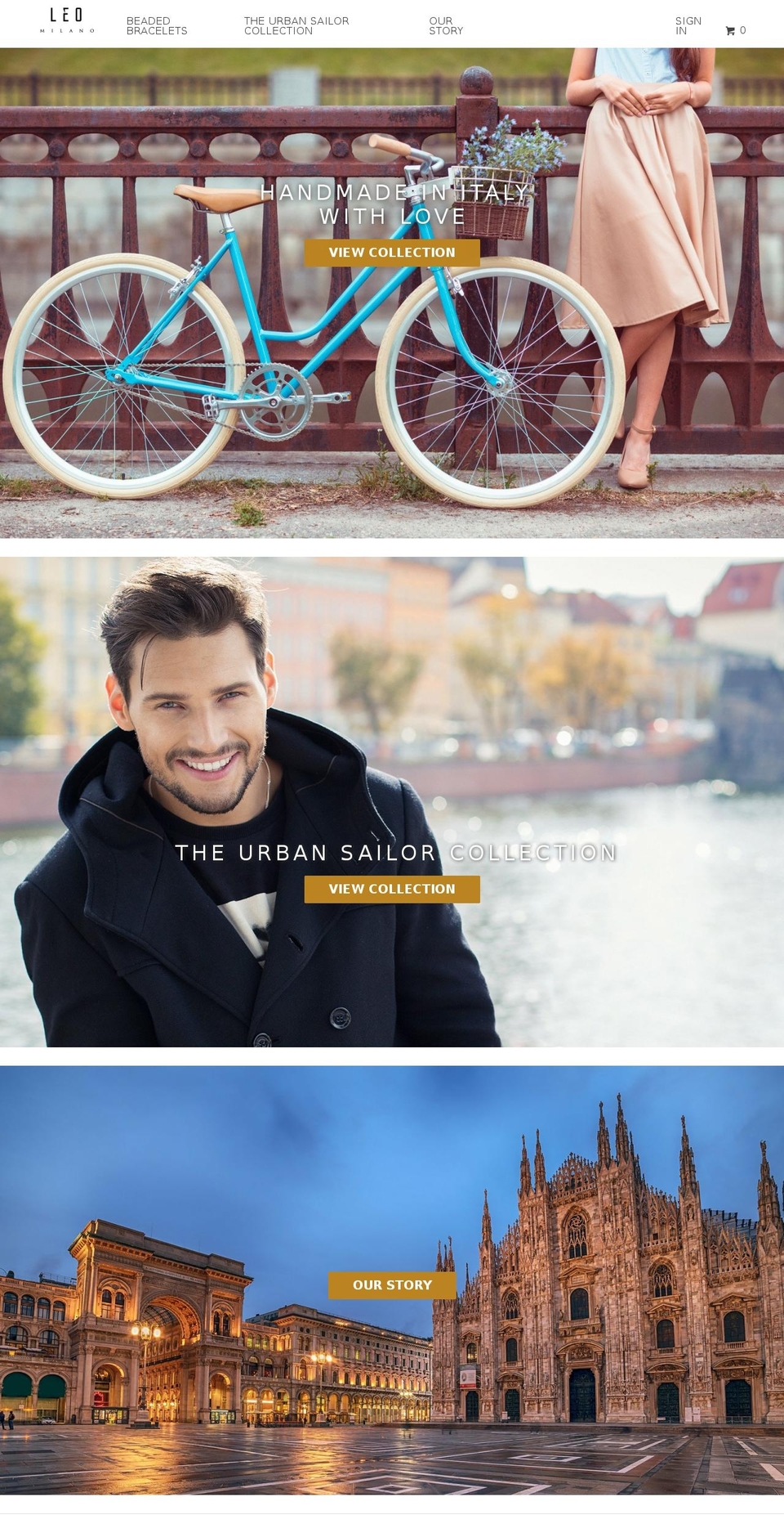 leomilano.net shopify website screenshot
