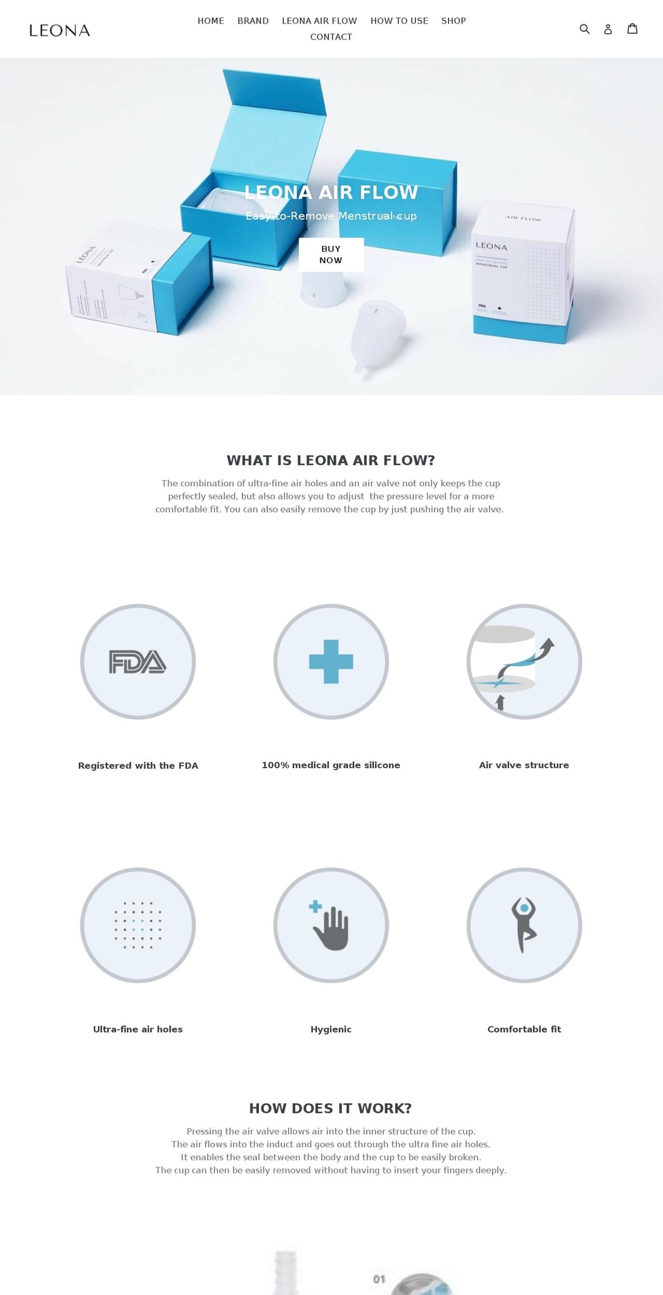 leonacup.com — Shopify storefront screenshot