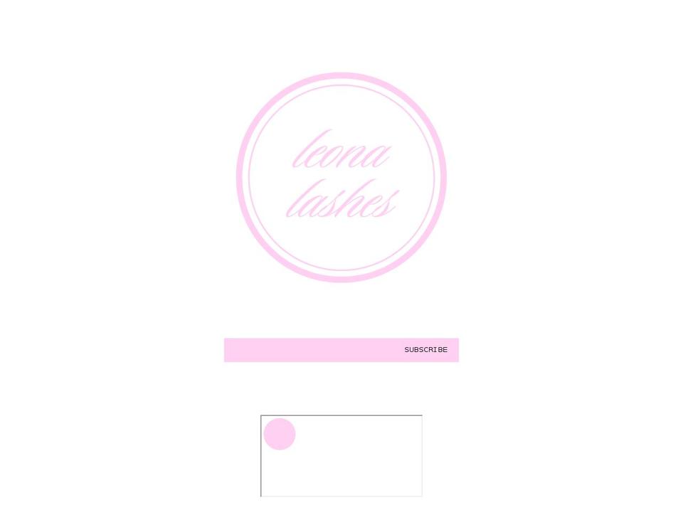 leonalashes.com shopify website screenshot