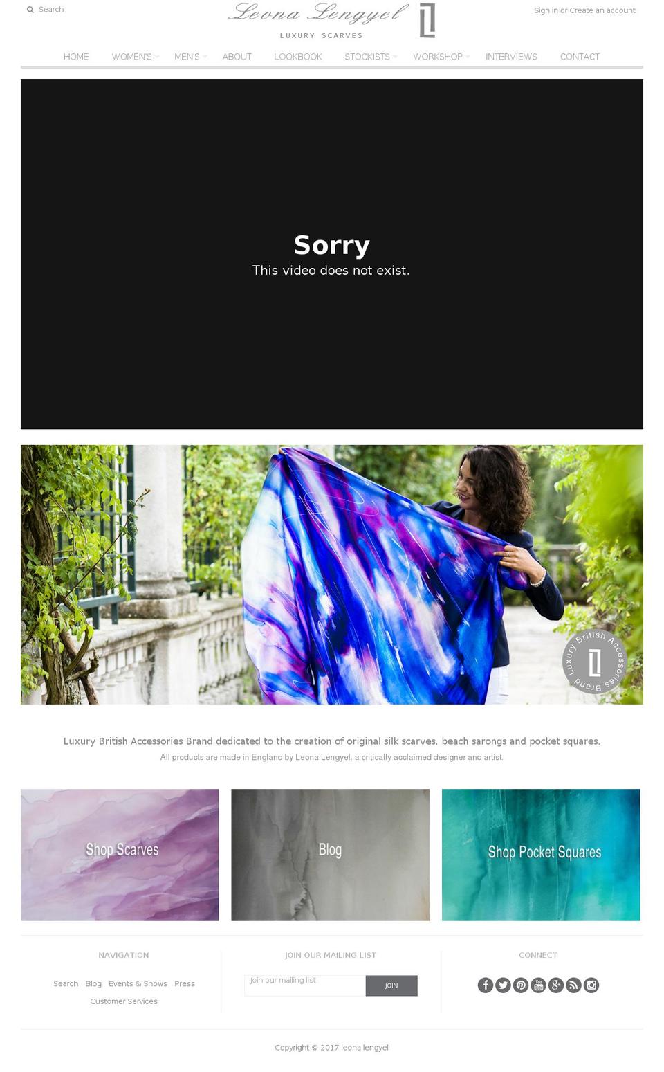 leonalengyel.com shopify website screenshot