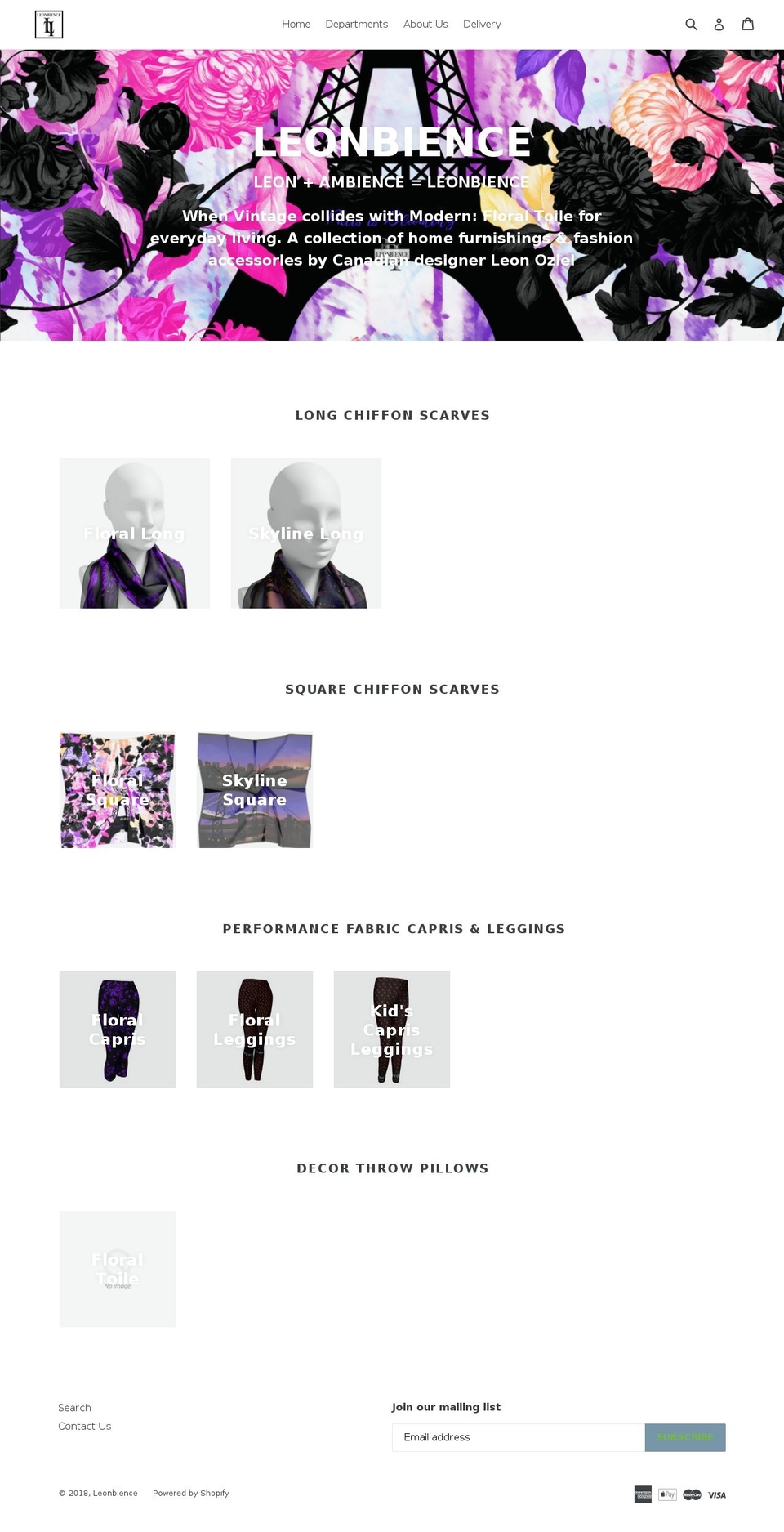 leonbience.com — Shopify storefront screenshot