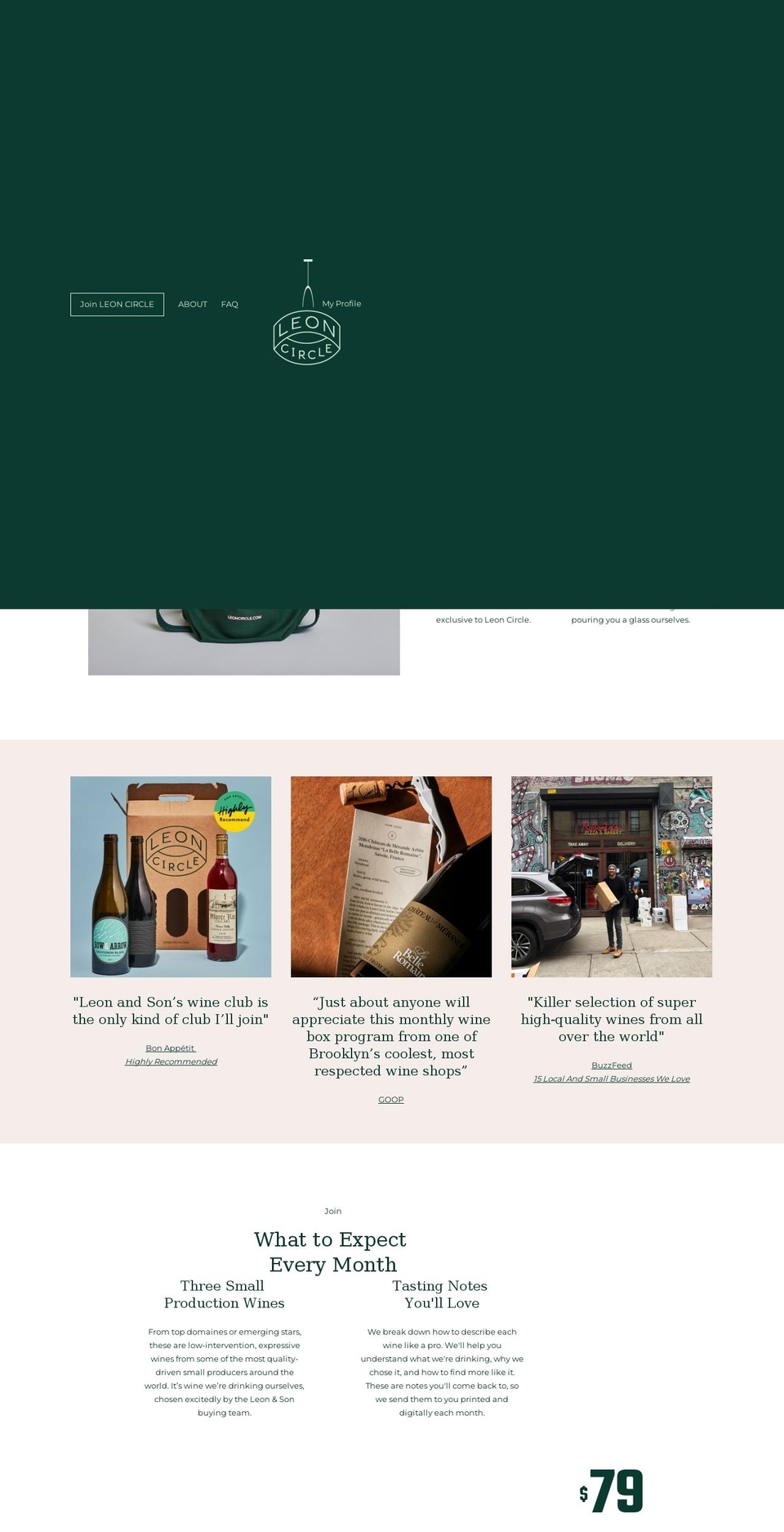 leoncircle.com shopify website screenshot