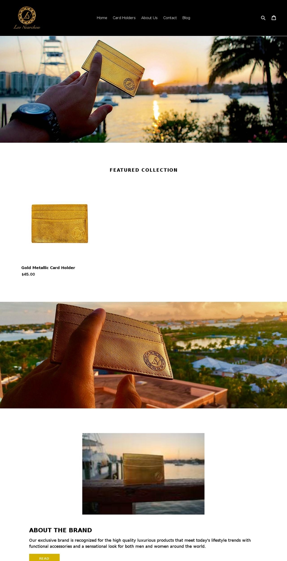 leonearchou.com shopify website screenshot