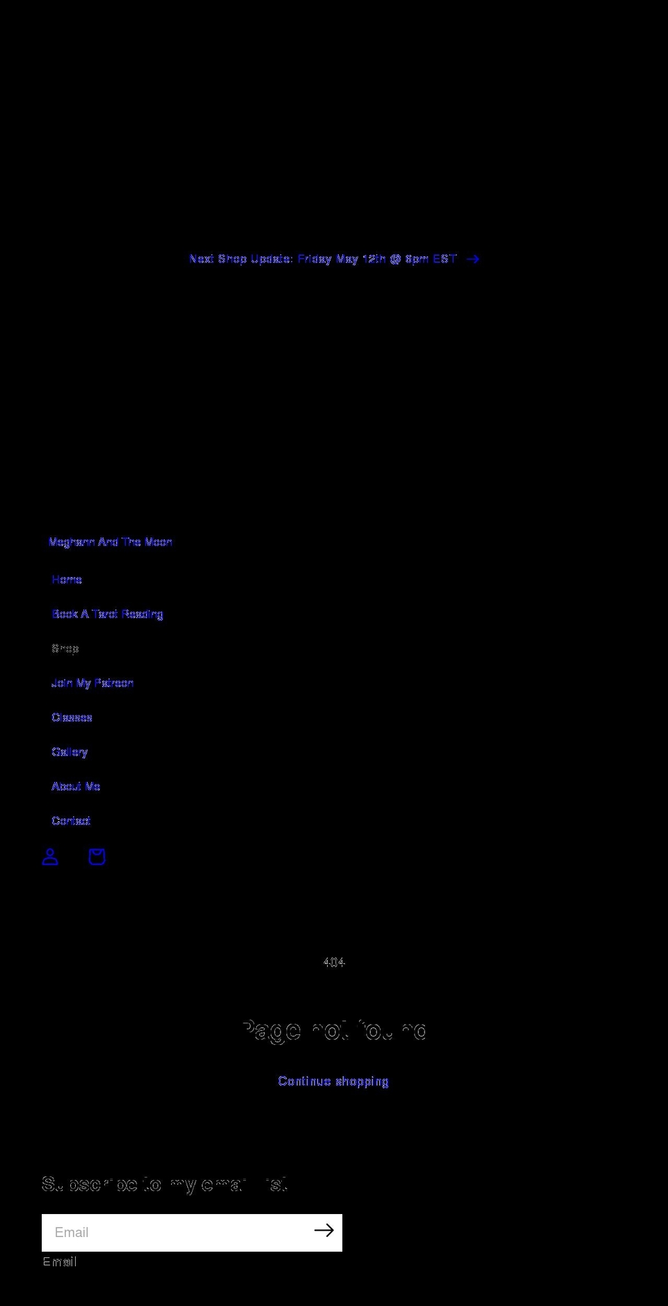 leonelunatarot.com — Shopify storefront screenshot