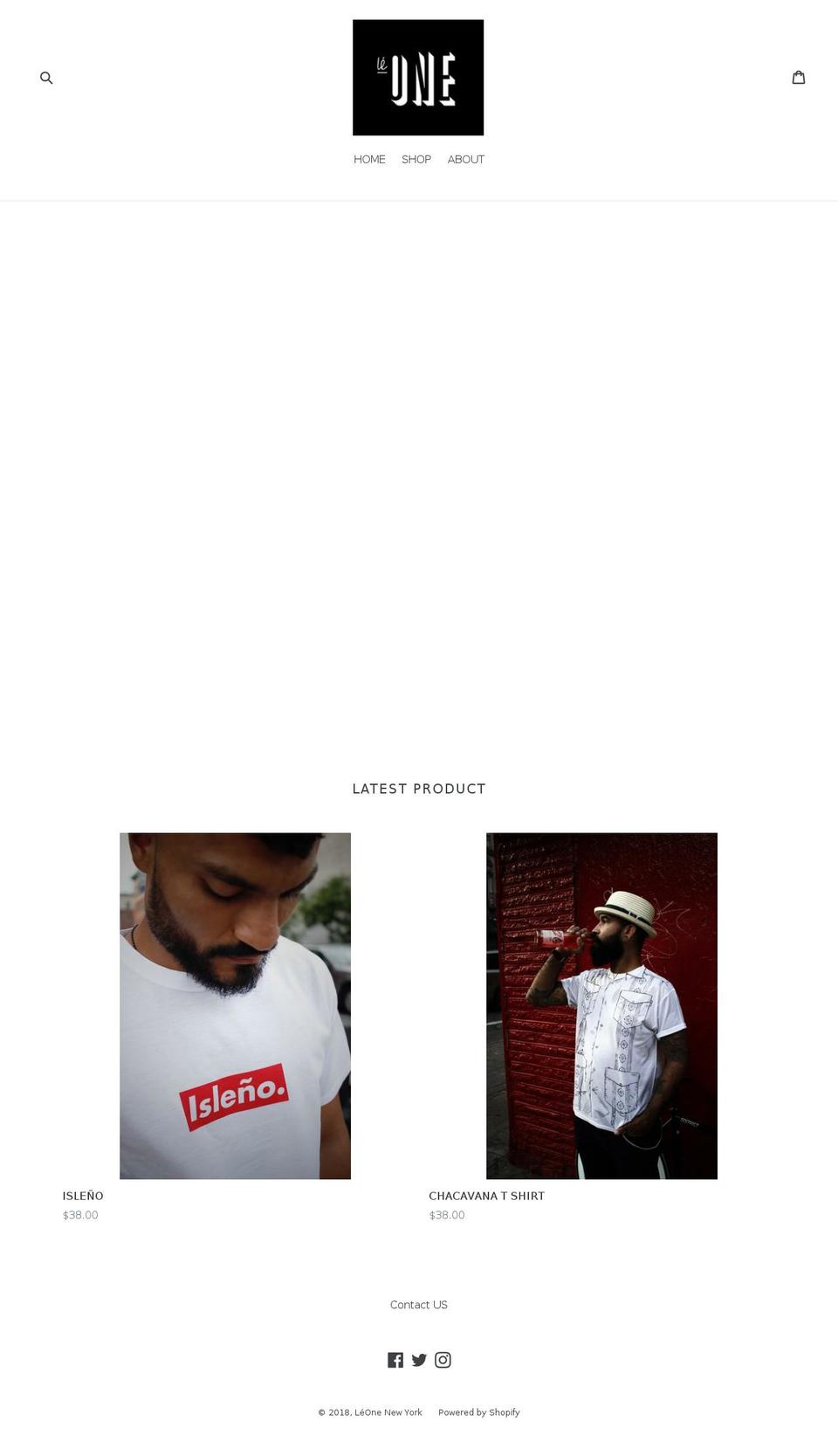 leonenewyork.com shopify website screenshot