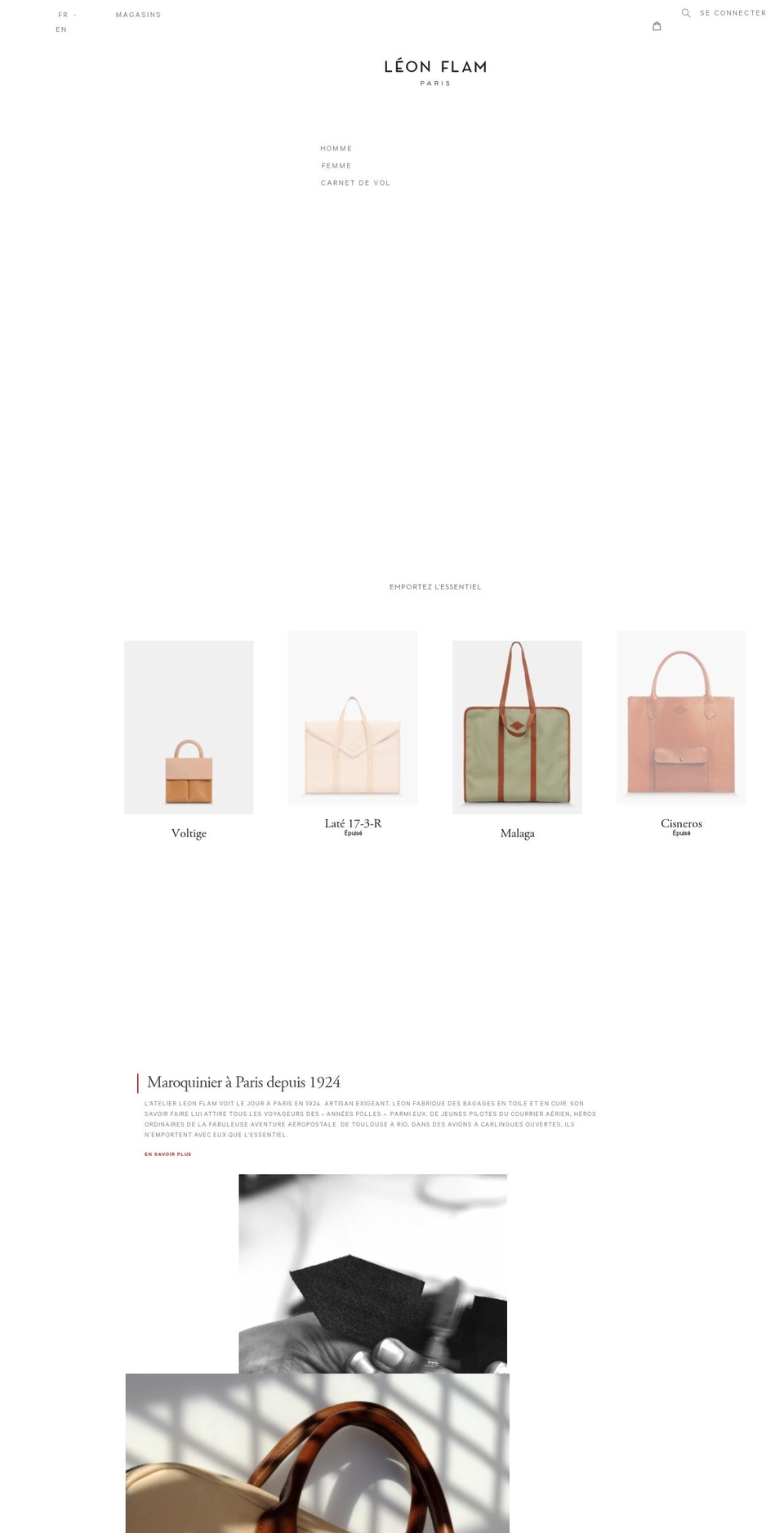 leonflam.com — Shopify storefront screenshot