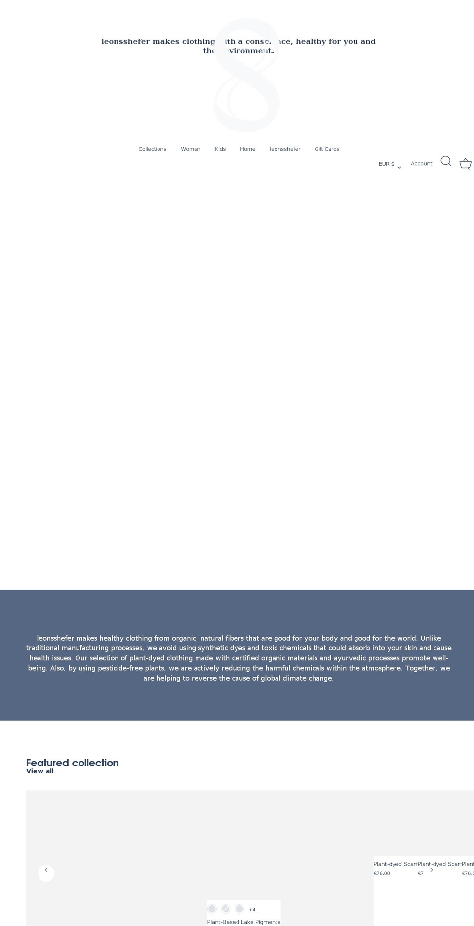 leonsshefer.com shopify website screenshot