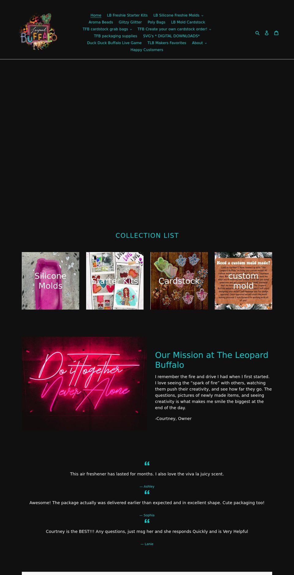 leopardbuffalo.com shopify website screenshot