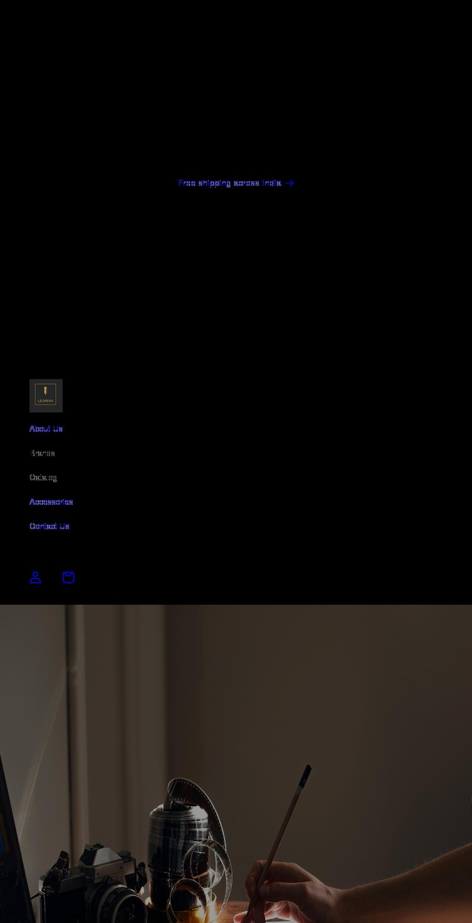 leopens.com shopify website screenshot