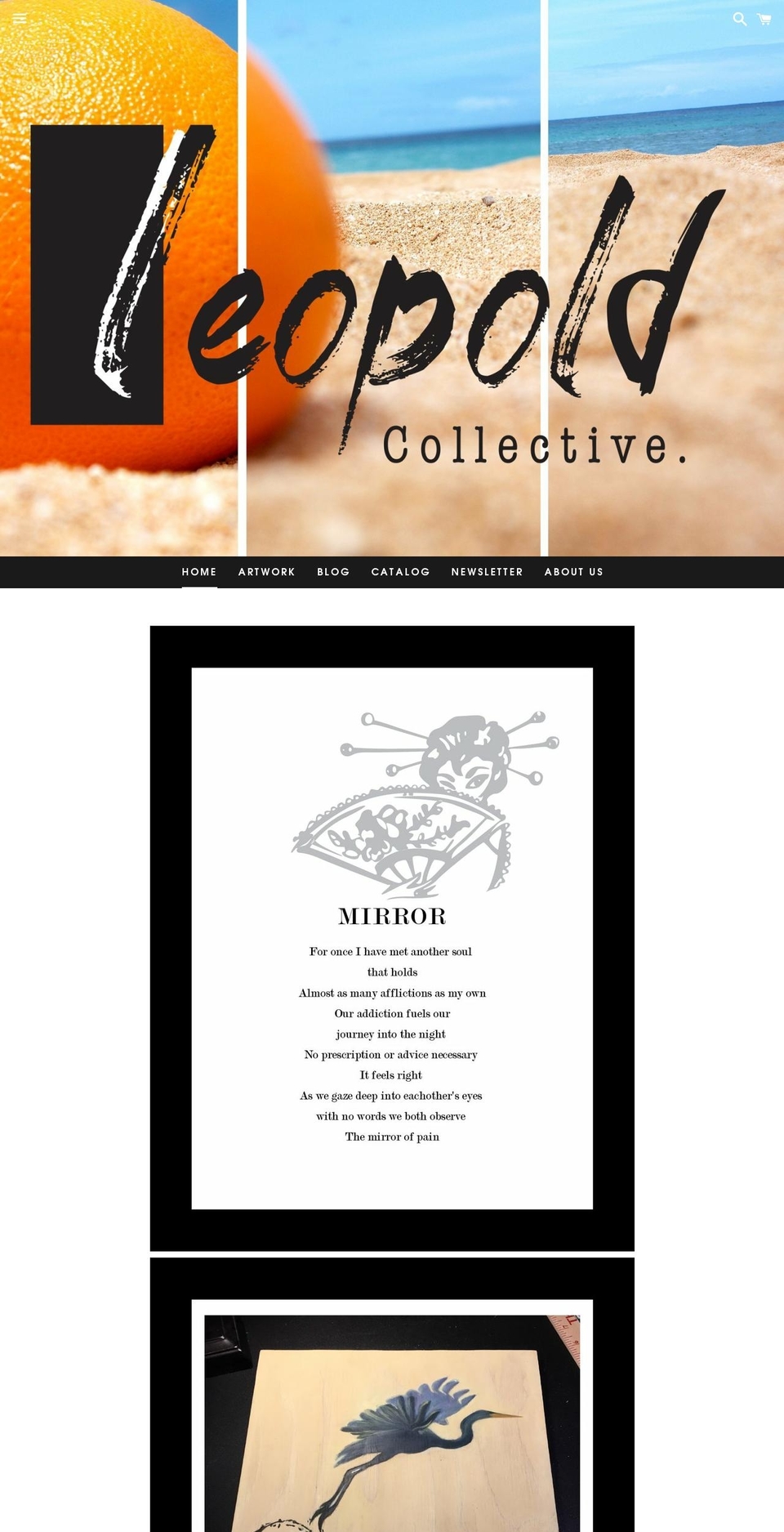 leopoldcollective.org shopify website screenshot