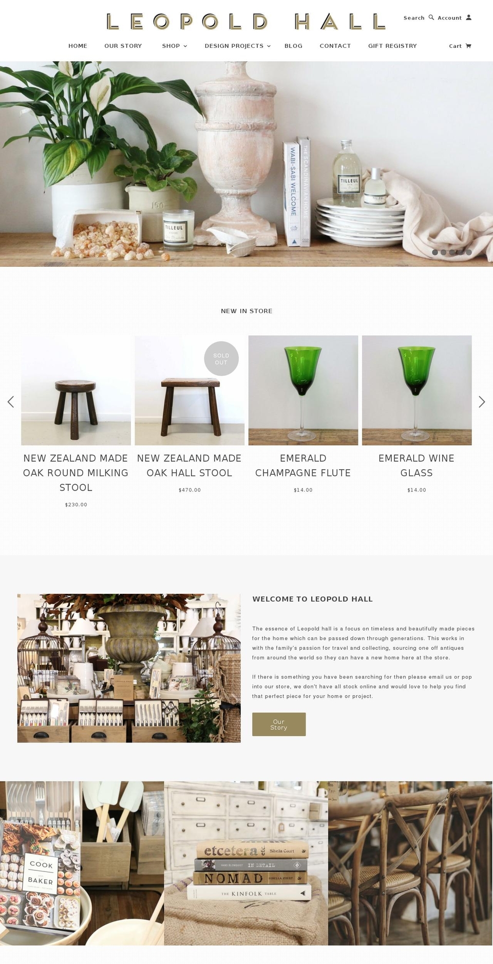 leopoldhall.com — Shopify storefront screenshot