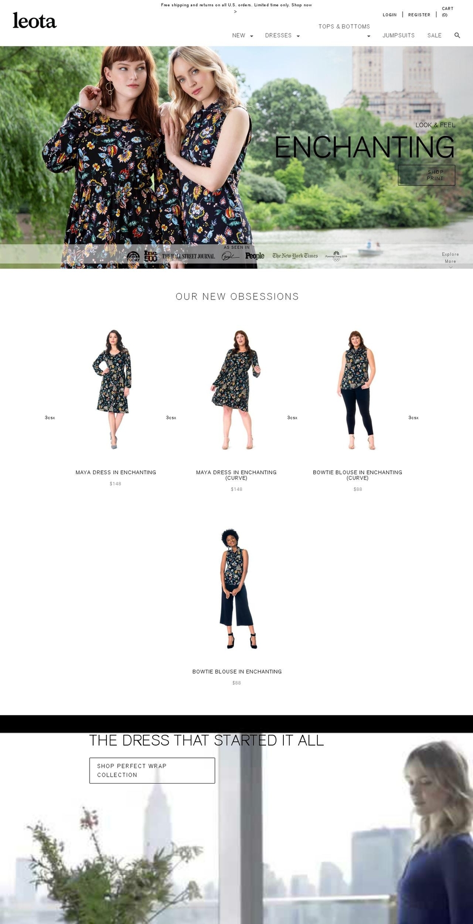 leota.com — Shopify storefront screenshot