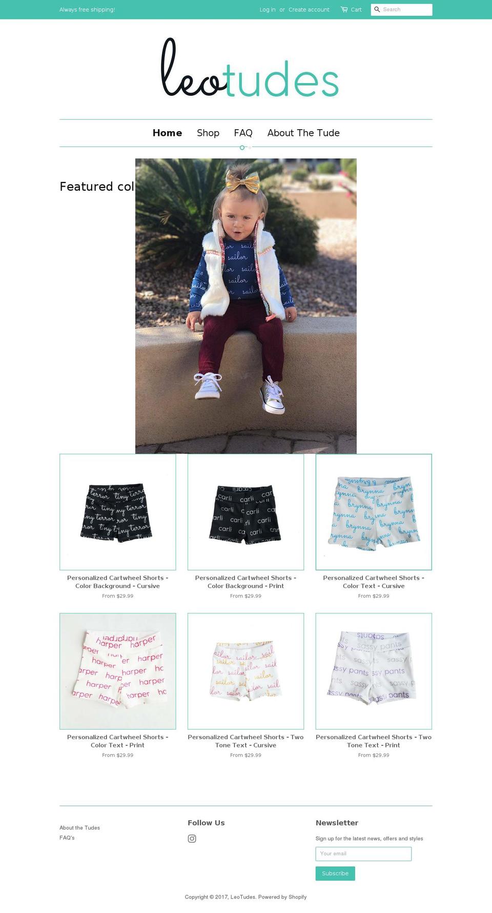 leotudes.com shopify website screenshot