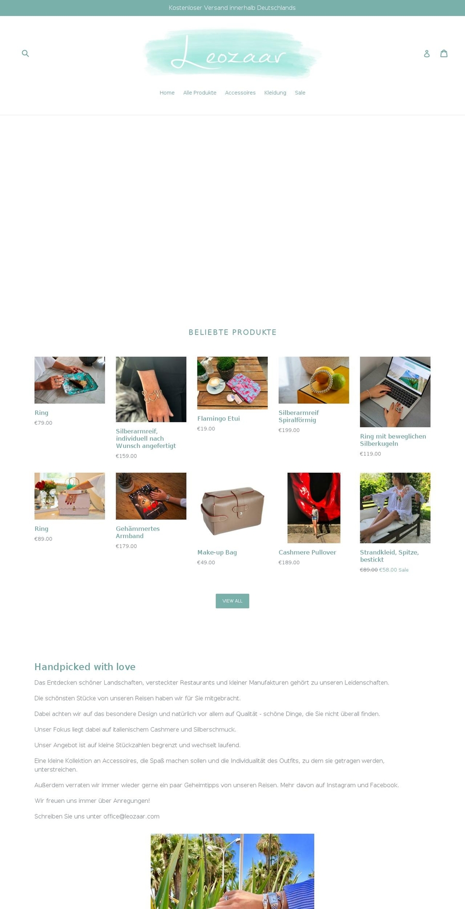 leozaar.com — Shopify storefront screenshot