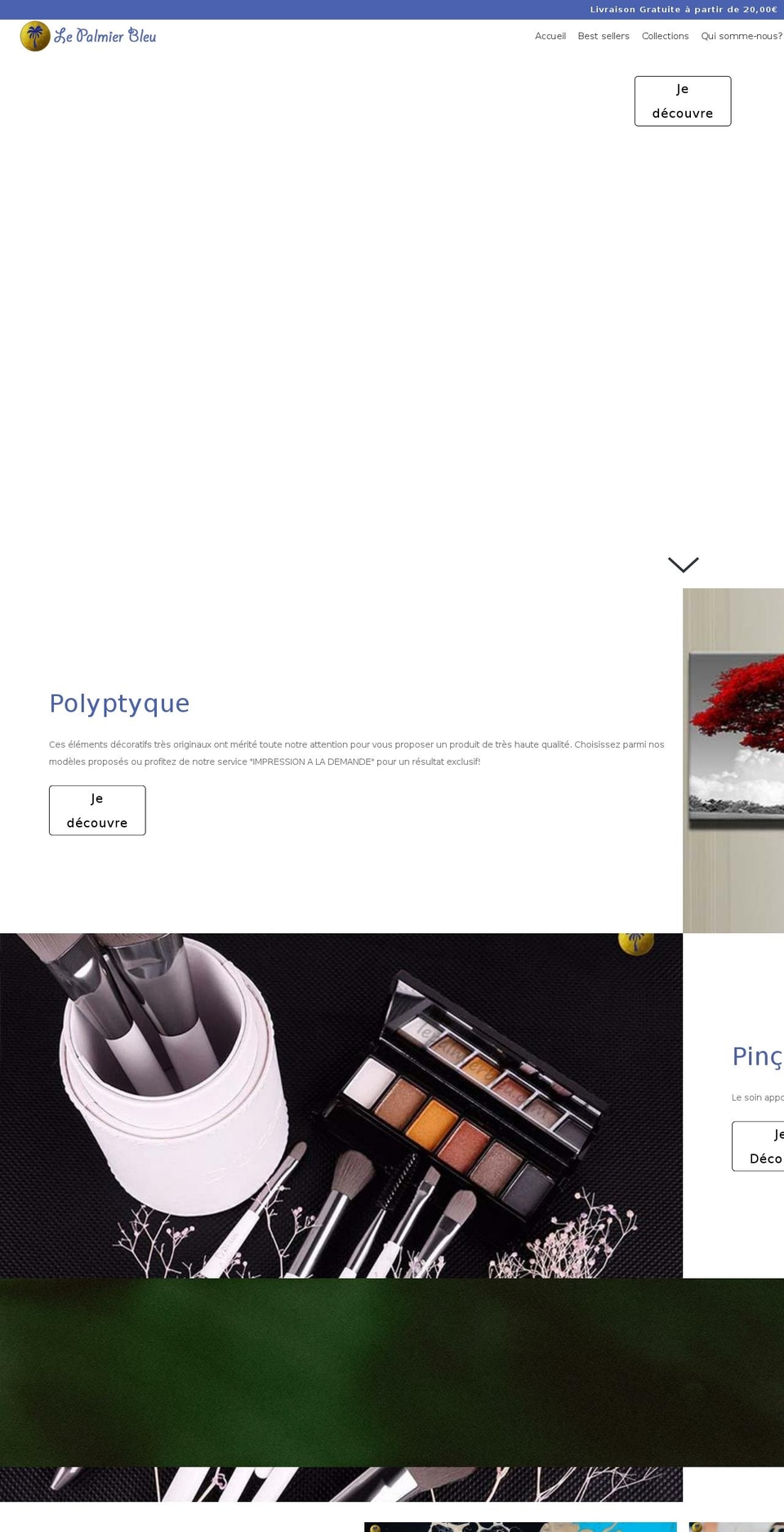 fastlane-1-76-active Shopify theme site example lepalmierbleu.com