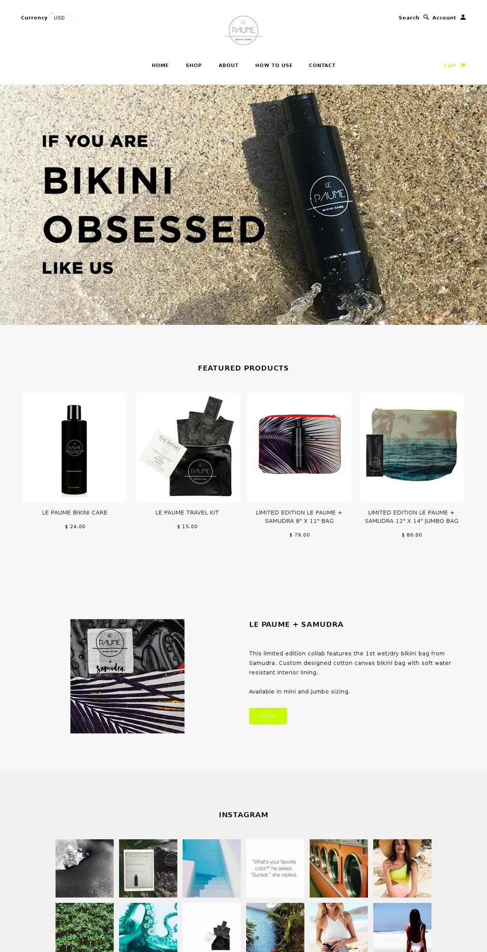 lepaume.com shopify website screenshot