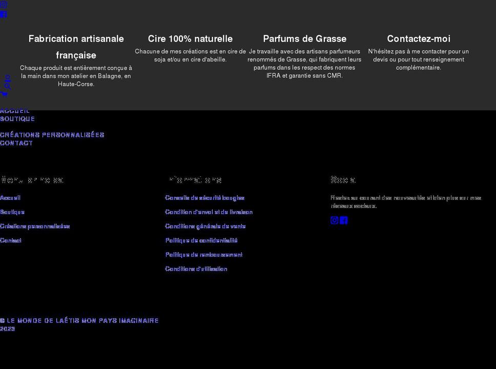 lepaysimaginairedelaetis.com shopify website screenshot