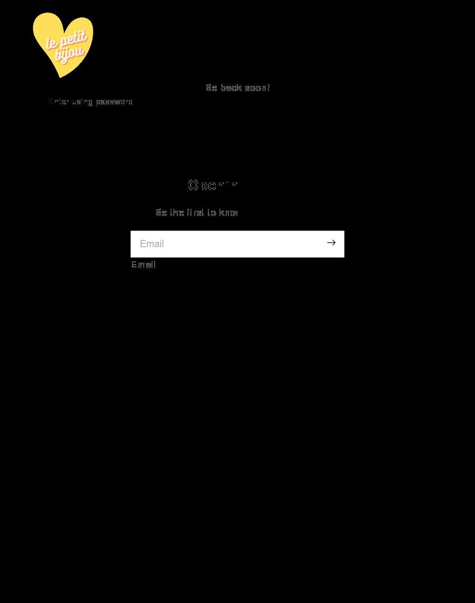 lepetitbijouboutique.com shopify website screenshot