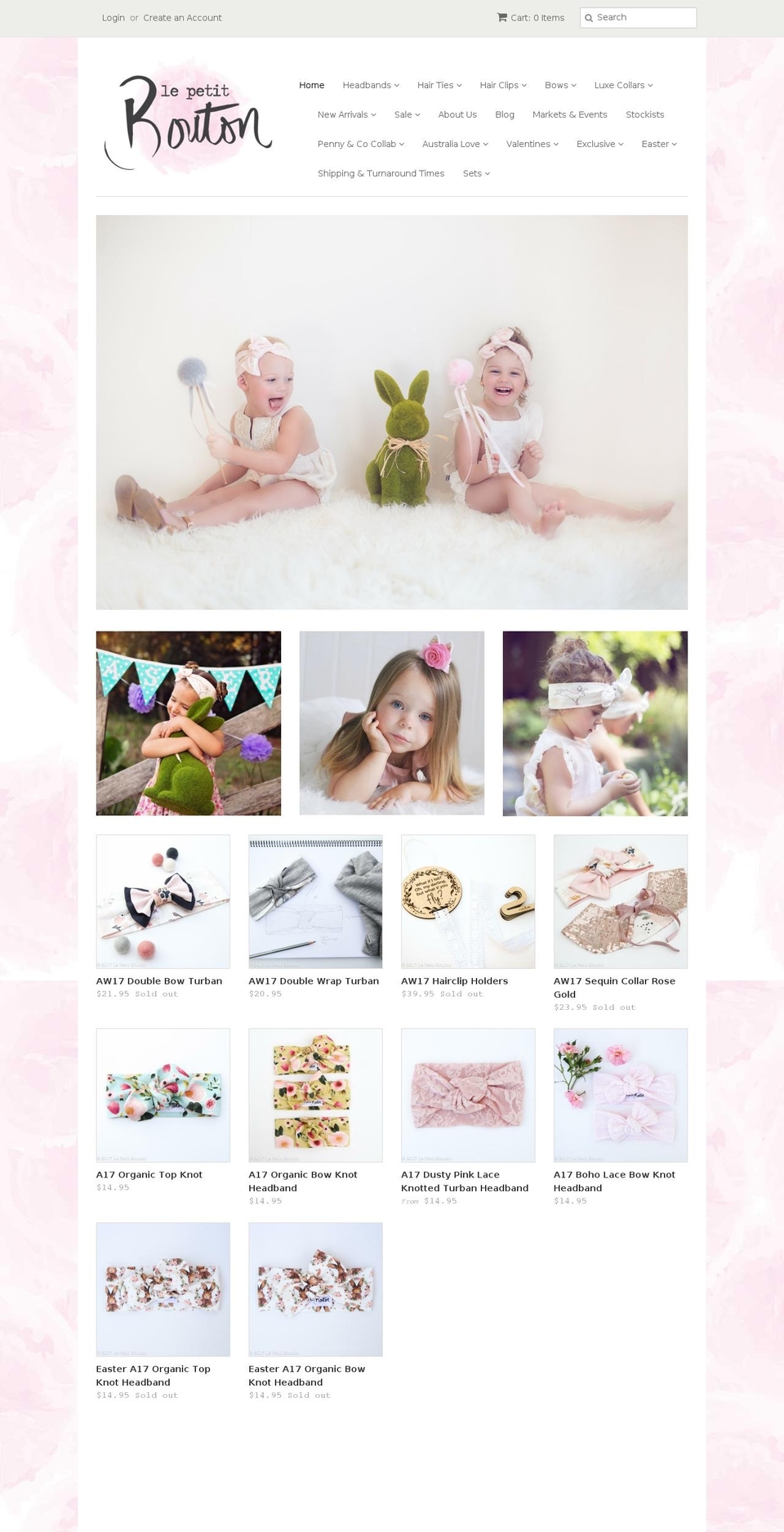 lepetitbouton.com.au shopify website screenshot