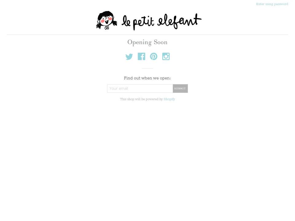 lepetitelefant.com shopify website screenshot