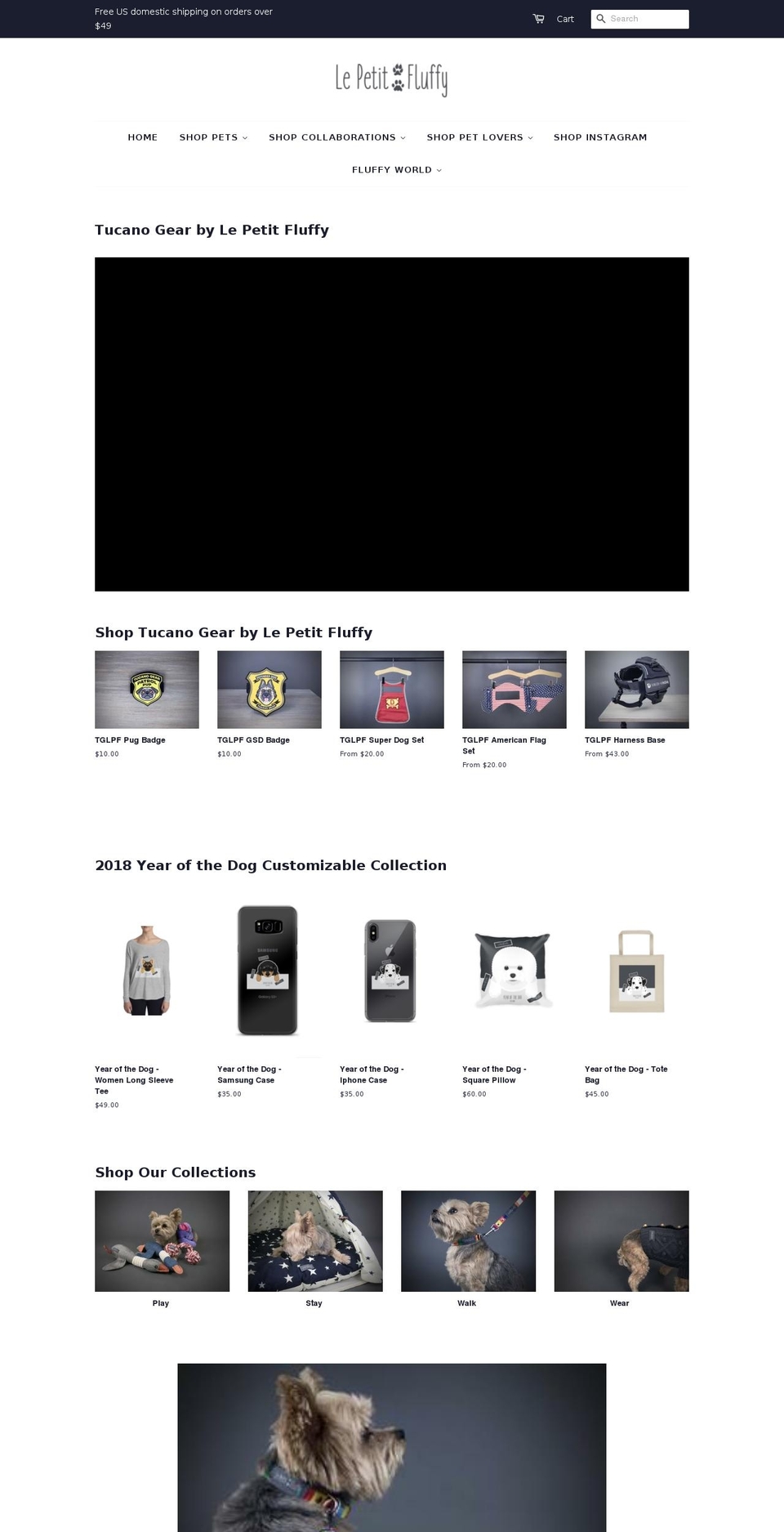 lepetitfluffy.com — Shopify storefront screenshot