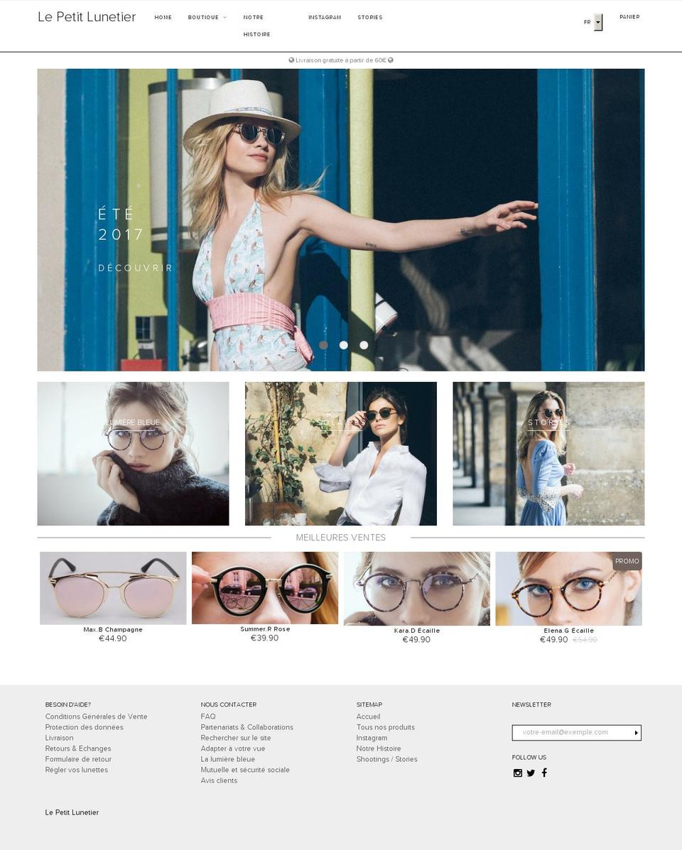 lepetitlunetier.com shopify website screenshot