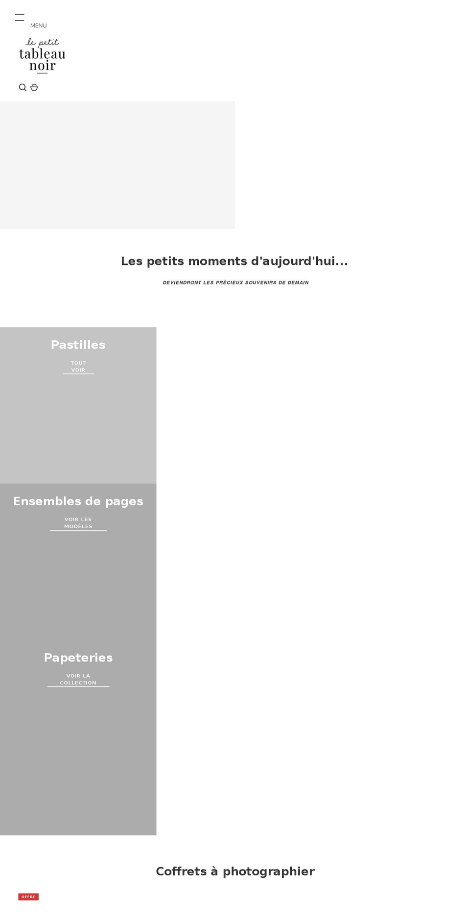 lepetittableaunoir.com shopify website screenshot