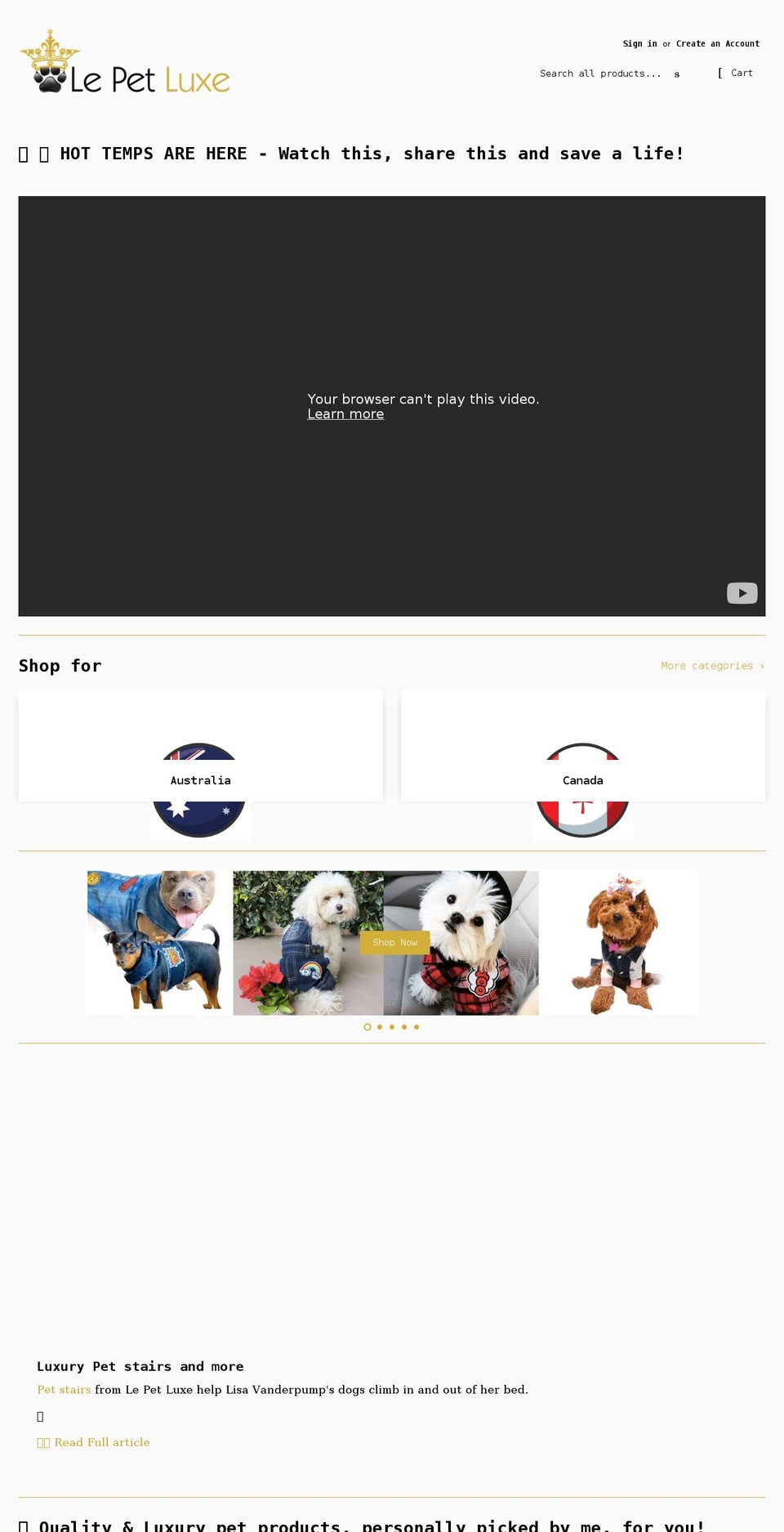 Copy of NEW THEME Shopify theme site example lepetluxe.com