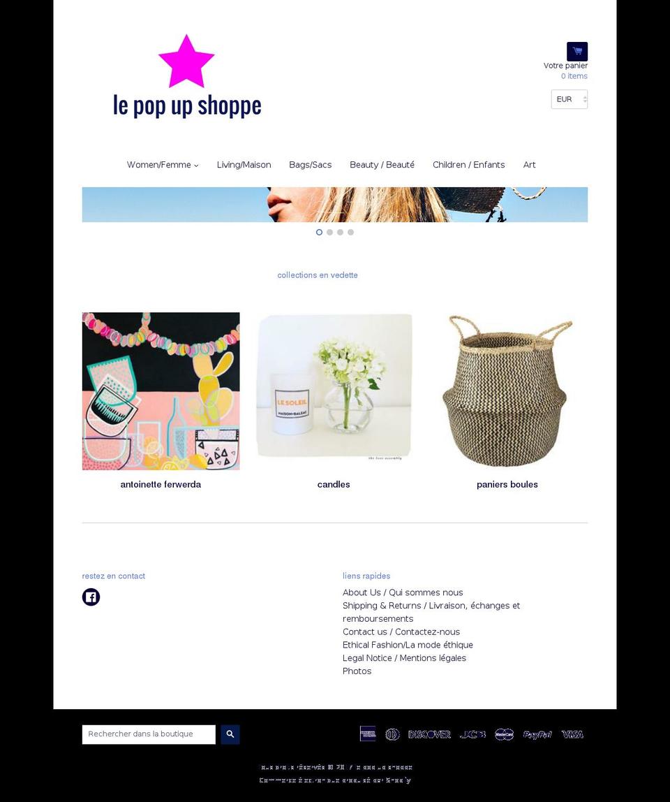 lepopupshoppe.com shopify website screenshot