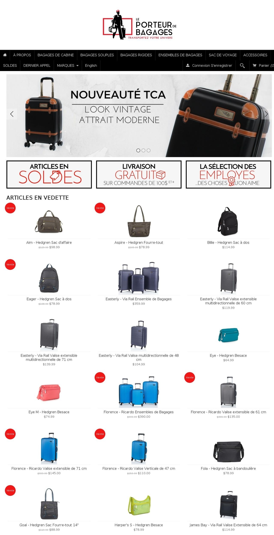 leporteurdebagages.com shopify website screenshot