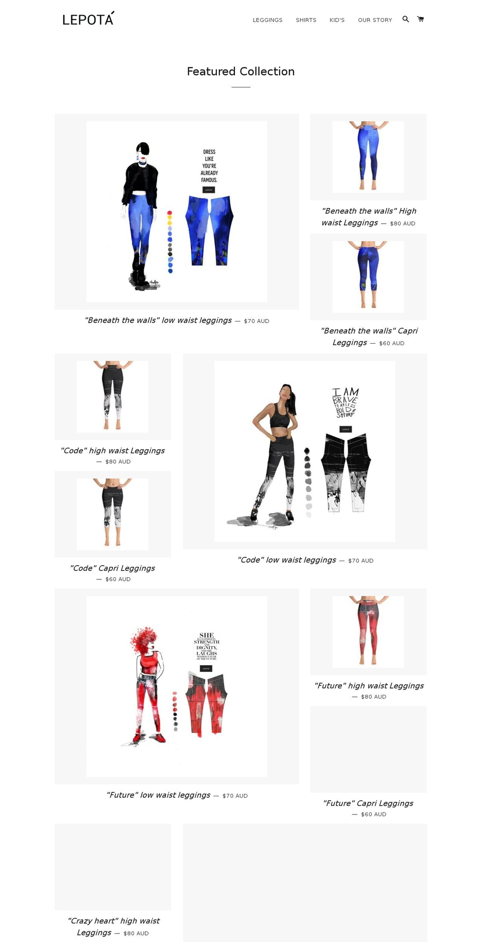 lepotaclothing.com — Shopify storefront screenshot