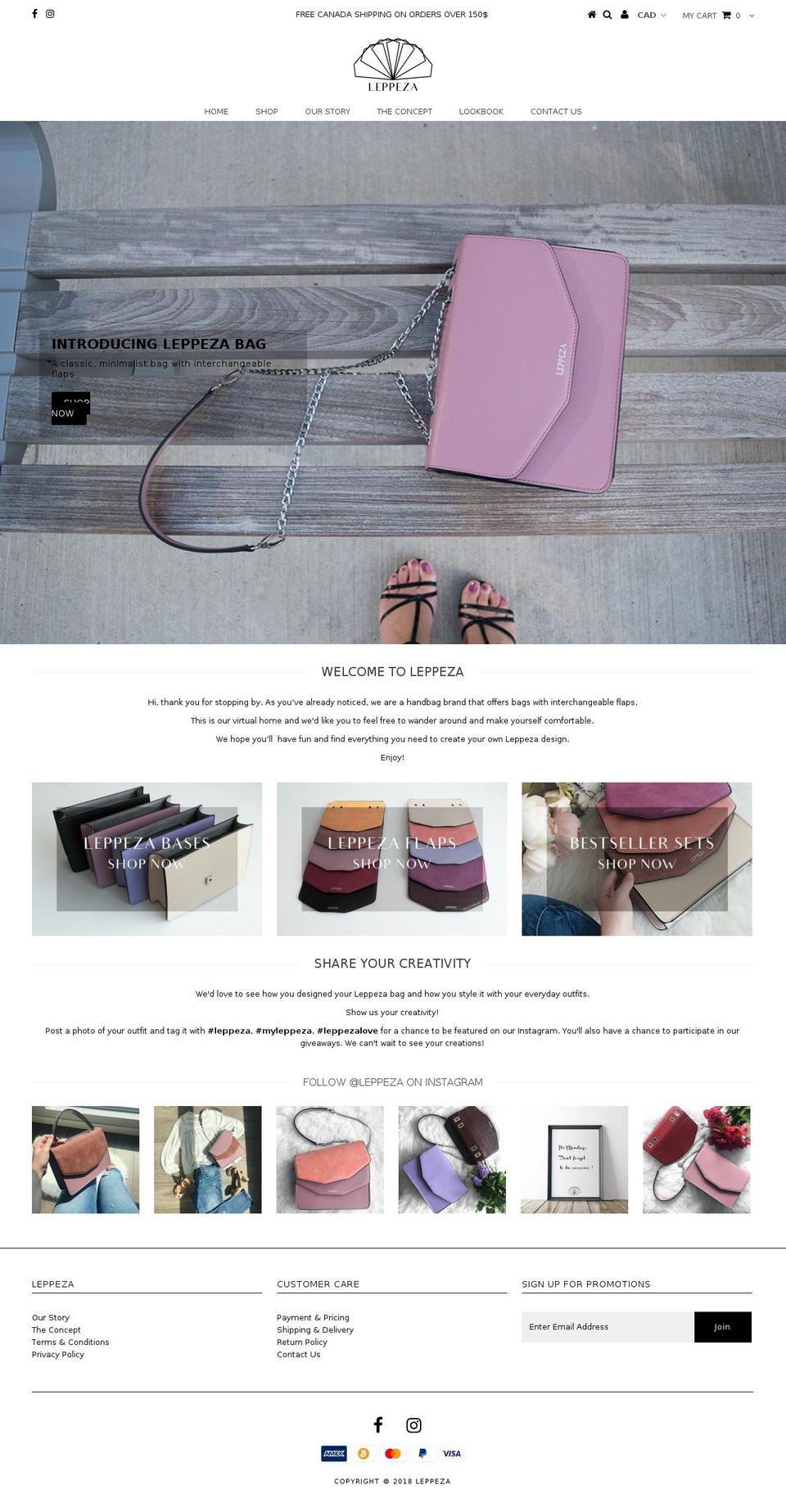 leppeza.com — Shopify storefront screenshot
