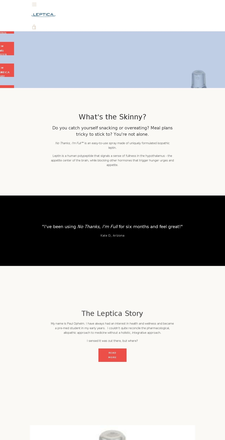 lepticalifestyle.com — Shopify storefront screenshot