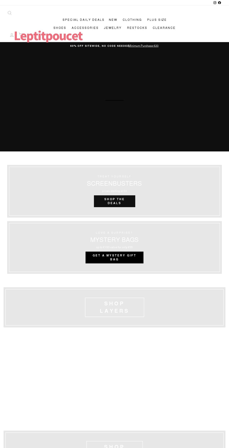 leptitpoucet.com shopify website screenshot