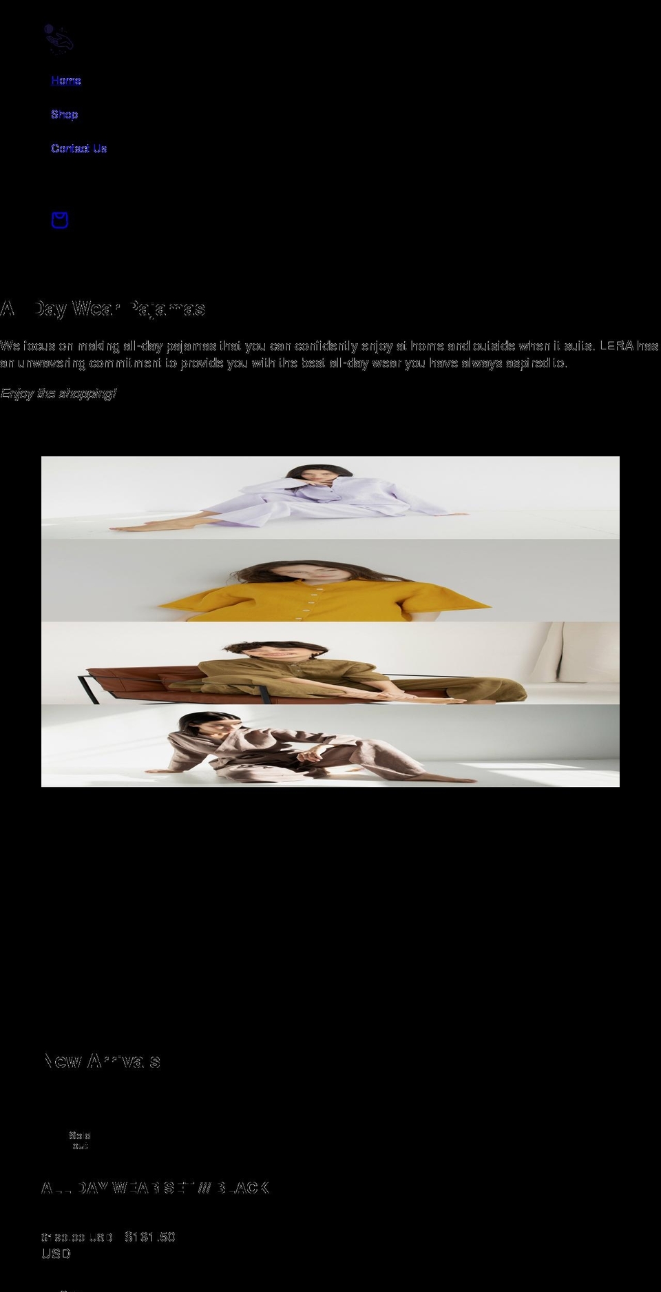 lerawear.com shopify website screenshot