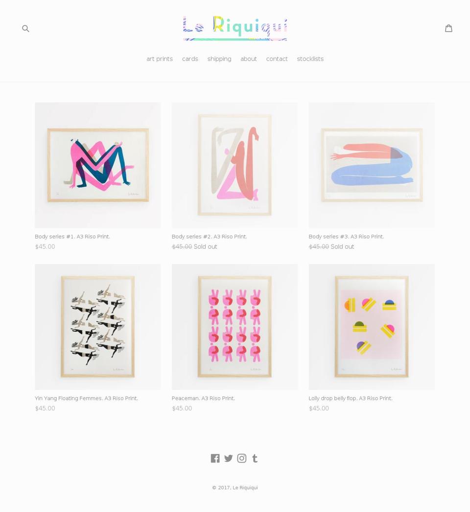 leriquiqui.com shopify website screenshot