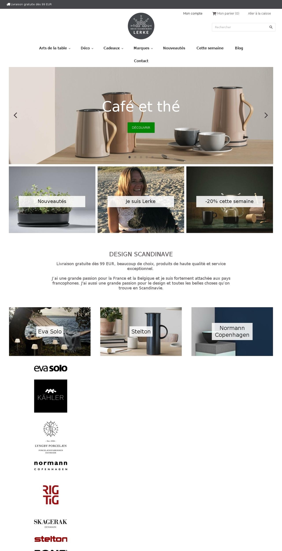 lerke.fr shopify website screenshot