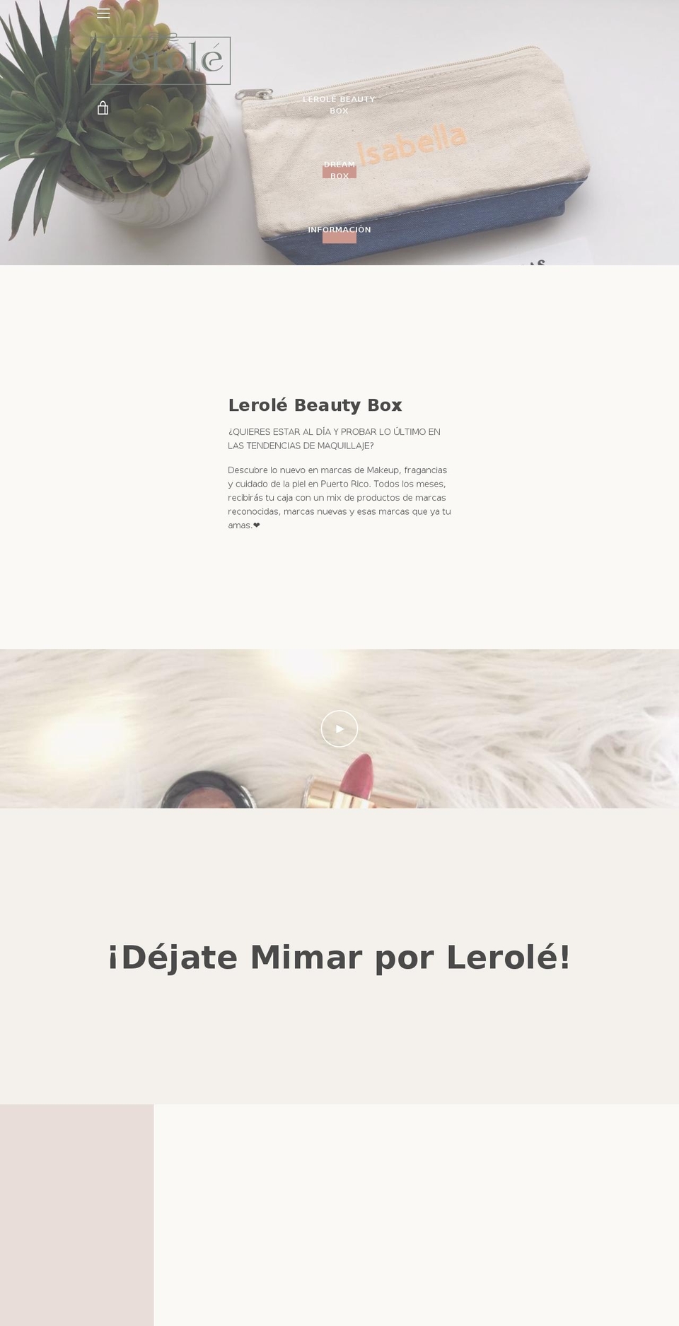 lerolebeauty.com — Shopify storefront screenshot