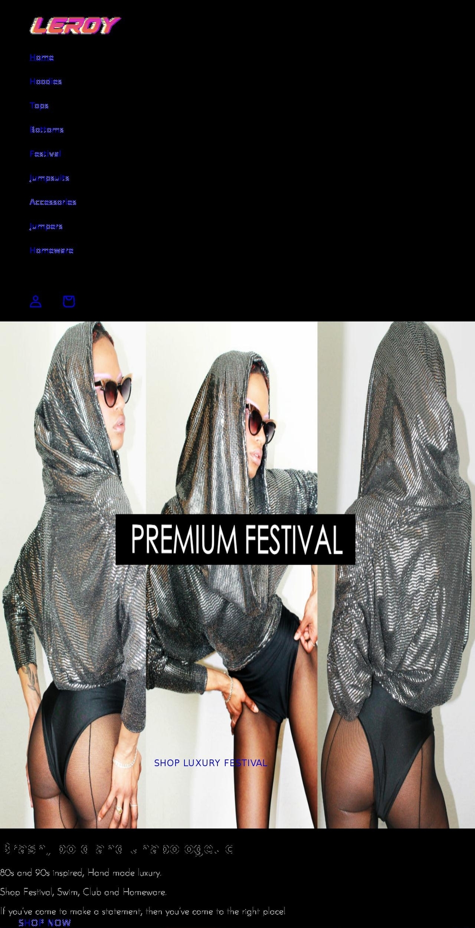 leroyshop.com shopify website screenshot