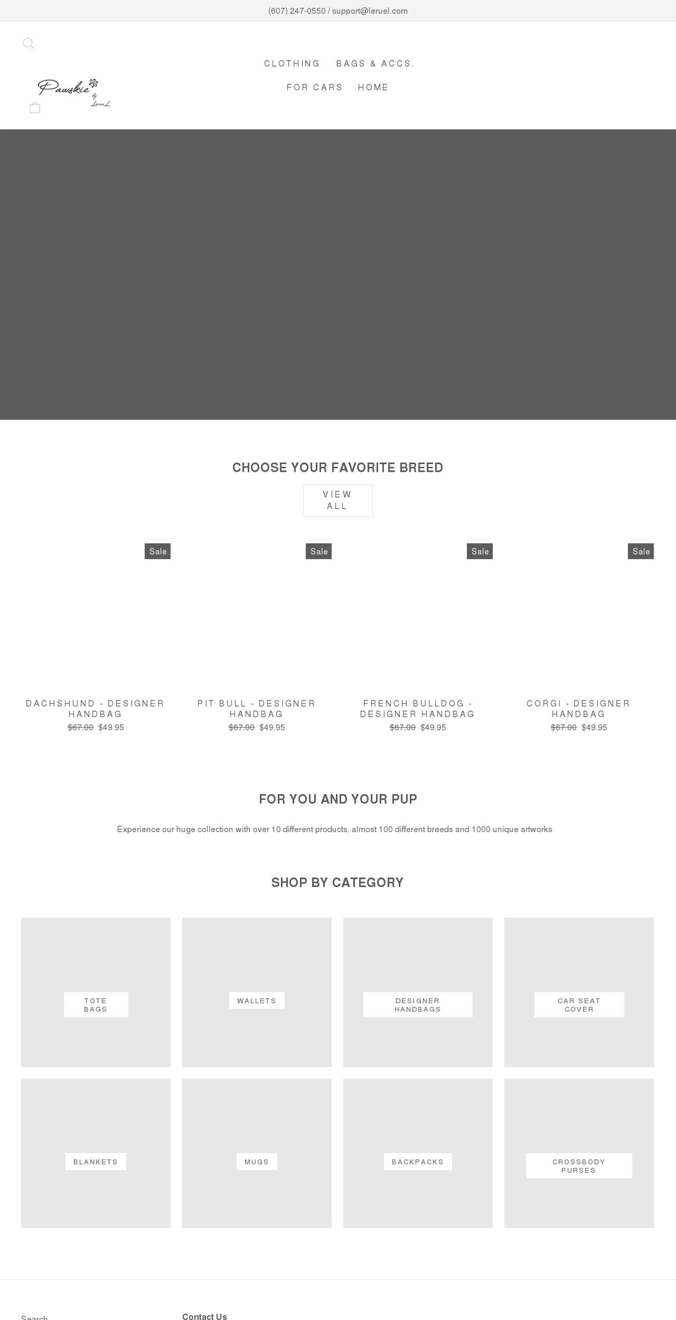 leruel.com shopify website screenshot