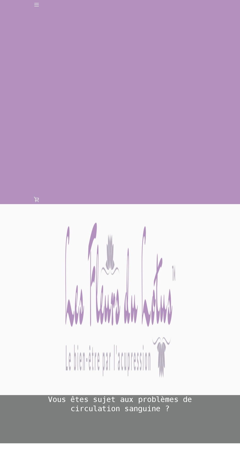 les-fleurs-du-lotus.com shopify website screenshot