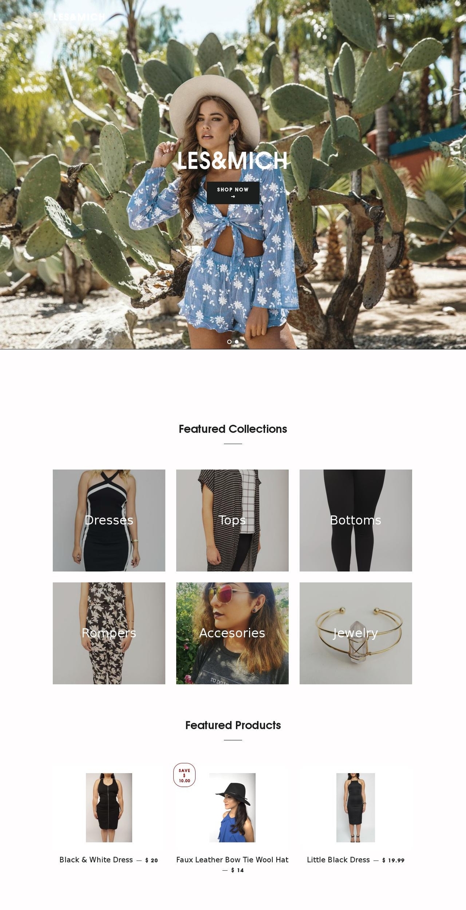 les-mich.com — Shopify storefront screenshot