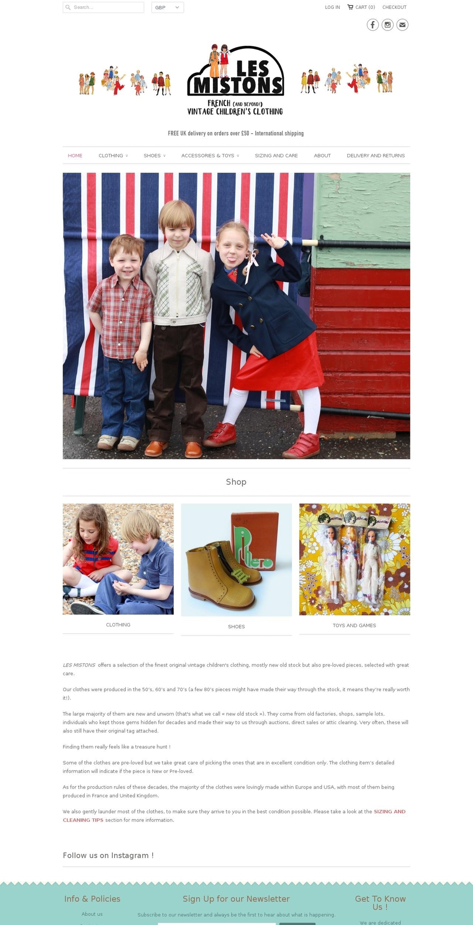 les-mistons.com — Shopify storefront screenshot