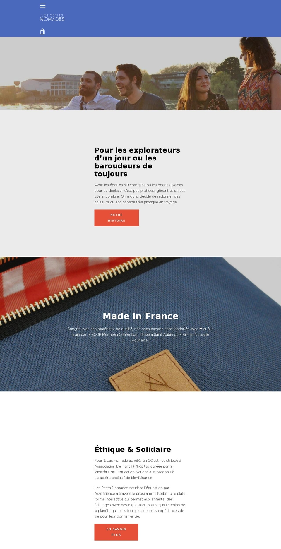 les-petits-nomades.com shopify website screenshot