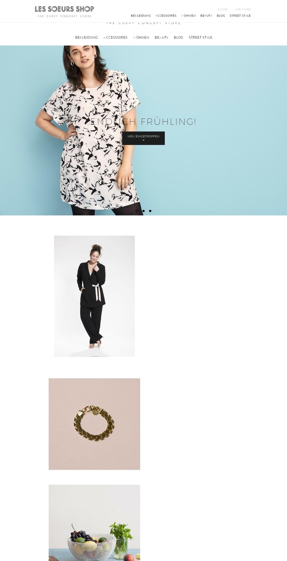 les-soeurs-shop.de shopify website screenshot