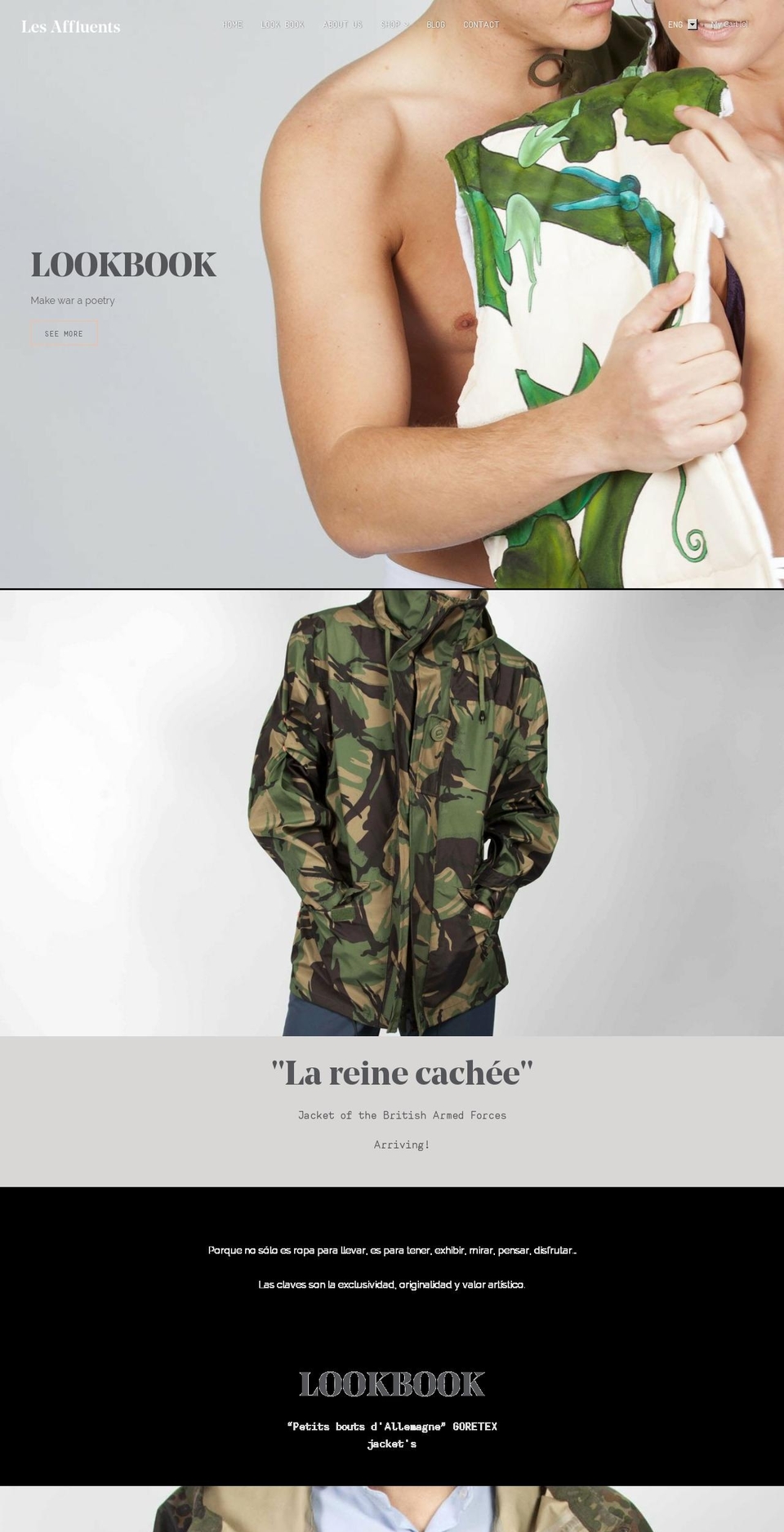 lesaffluents.com — Shopify storefront screenshot